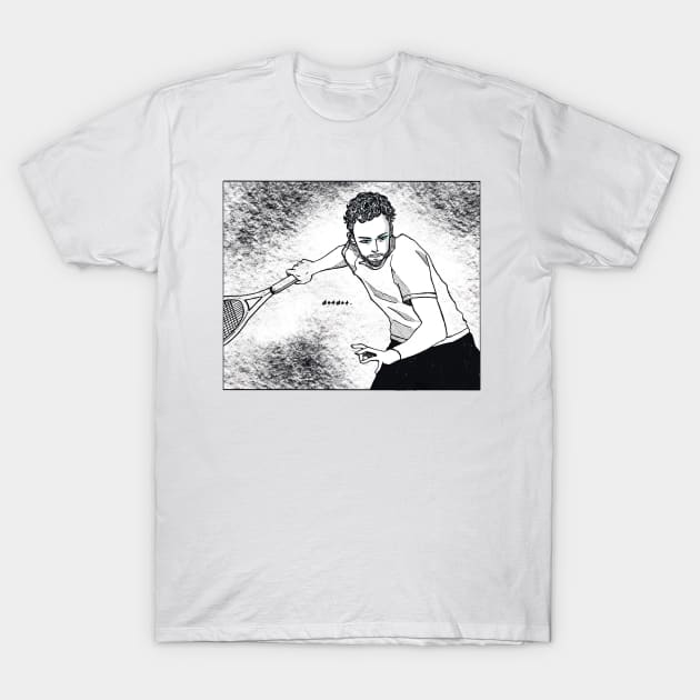 Daniil Medvedev Forehand T-Shirt by dotbyedot